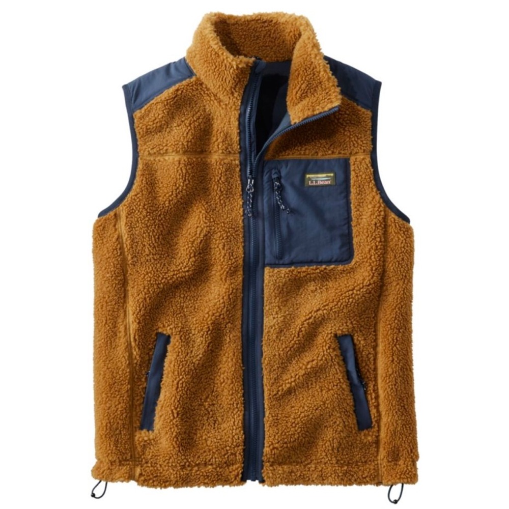 L.l. Bean - Men's Bean's Sherpa Vest - Antique Gold - Size L